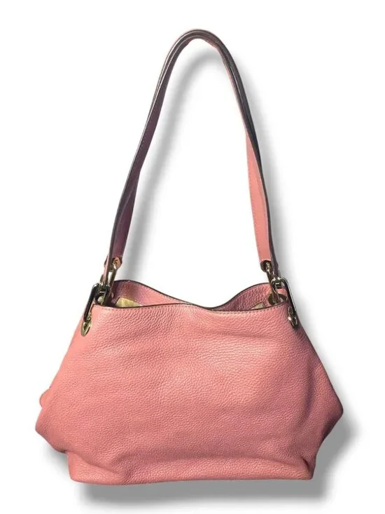 NWOT - MICHAEL KORS Rose Raven Pebbled Leather Large Shoulder Bag item #40422 - Picture 3 of 4